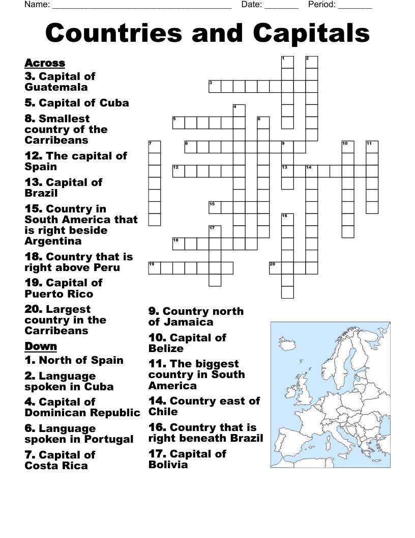 Sample Crossword WordMint Sample Crossword WordMint