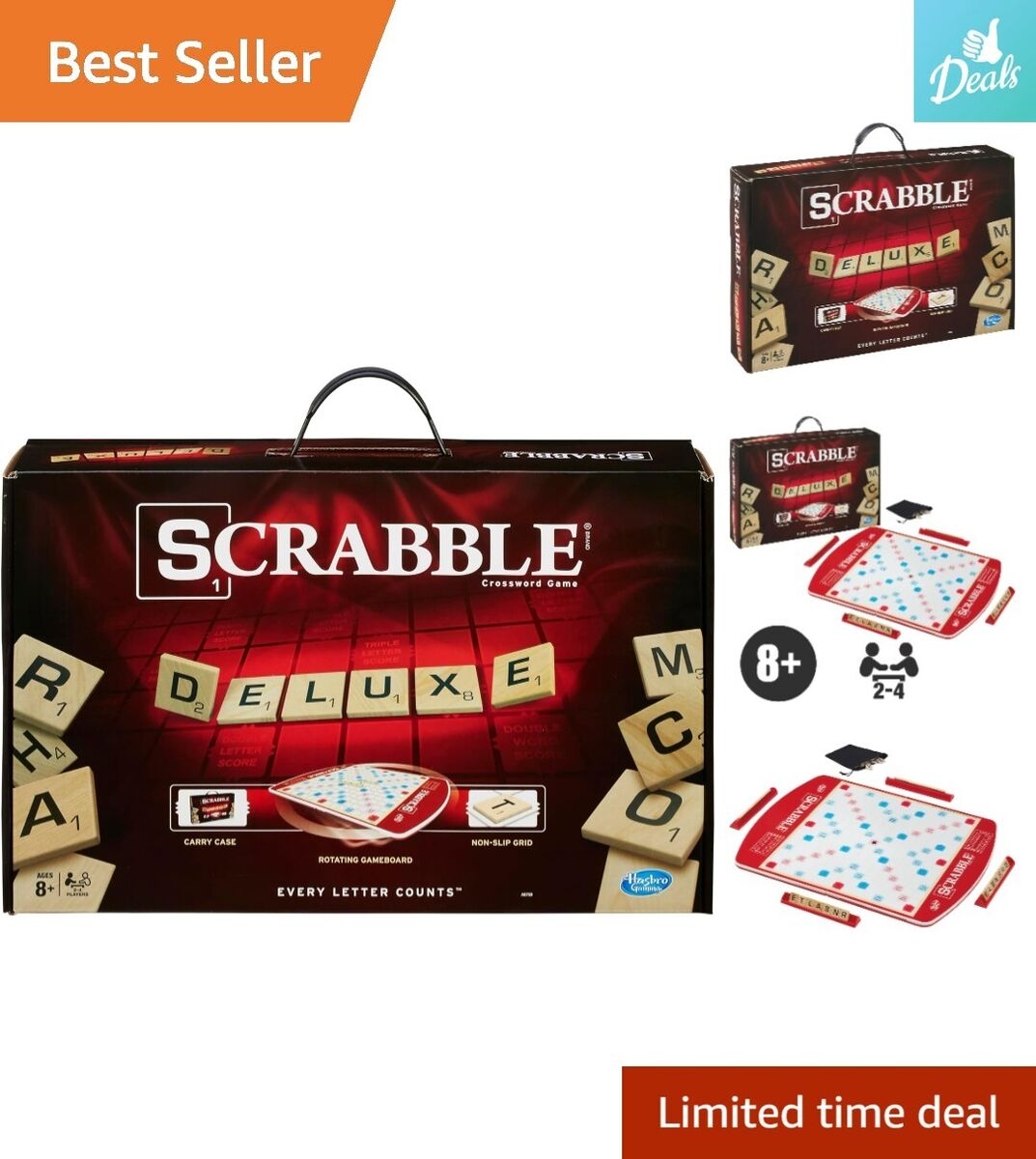 Scrabble Premium Deluxe Edition Non Slip Grid Family Word Game 2 4 Players EBay Scrabble Premium Deluxe Edition Non Slip Grid Family Word Game 2 4 Players EBay