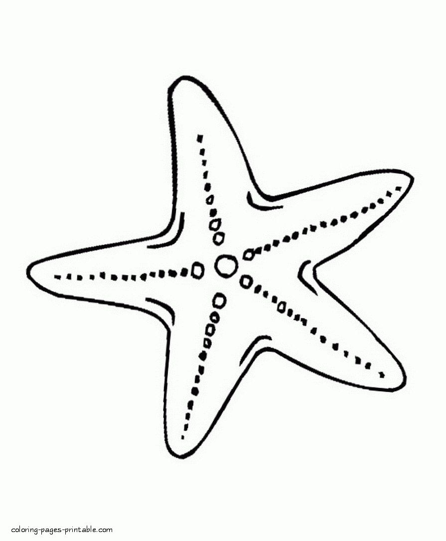 Sea Star Coloring Page COLORING PAGES PRINTABLE COM Sea Star Coloring Page COLORING PAGES PRINTABLE COM