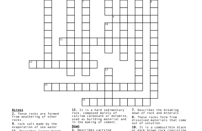 Sediment Crossword Clue