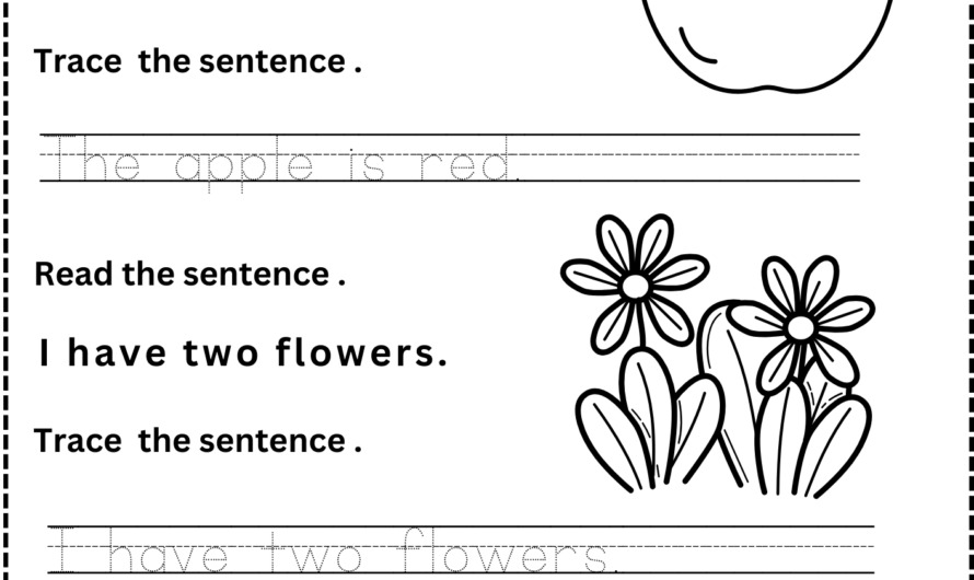 Writing A Sentence Kindergarten