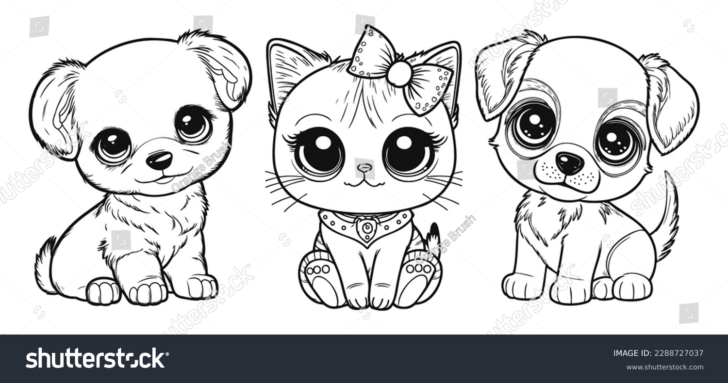 Set Cartoon Cat Dog Baby Animals Stock Vector Royalty Free 2288727037 Shutterstock Set Cartoon Cat Dog Baby Animals Stock Vector Royalty Free 2288727037 Shutterstock
