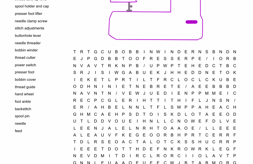 Needle Case Crossword