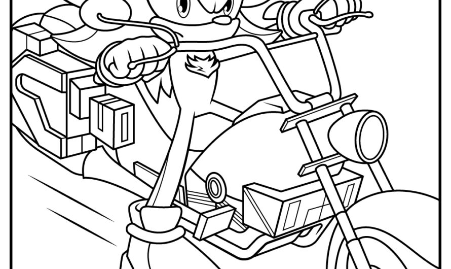 Shadow The Hedgehog Coloring Page