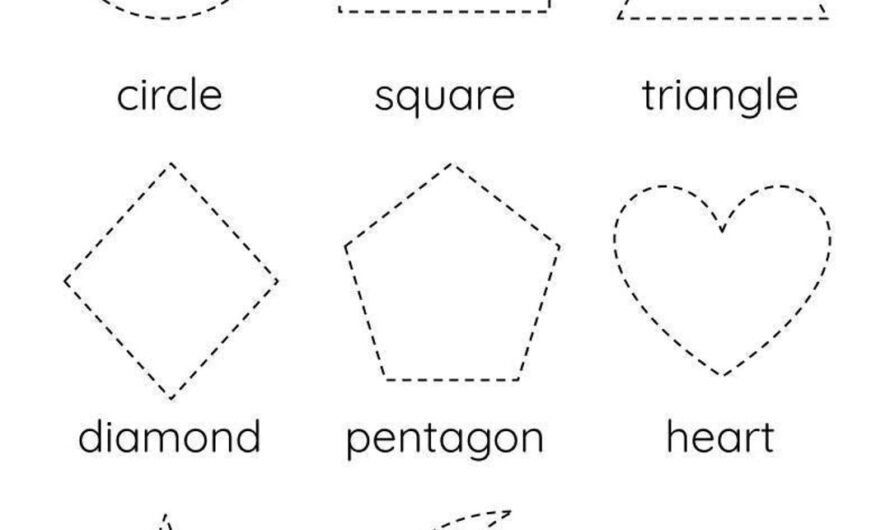 Trace The Shapes Worksheet
