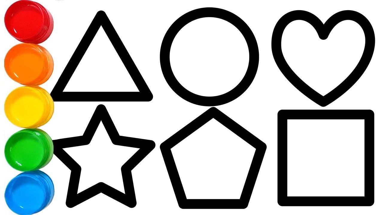 Shapes Coloring Pages And Drawing For Kids YouTube Shapes Coloring Pages And Drawing For Kids YouTube