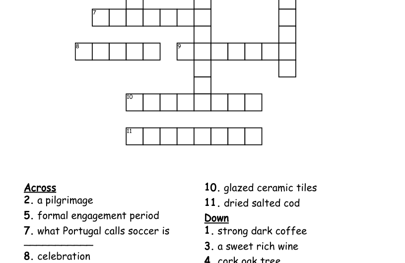 She In Portuguese Crossword