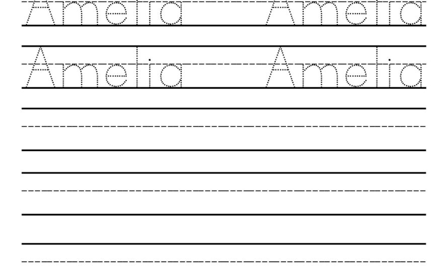 Name Tracing With Lines
