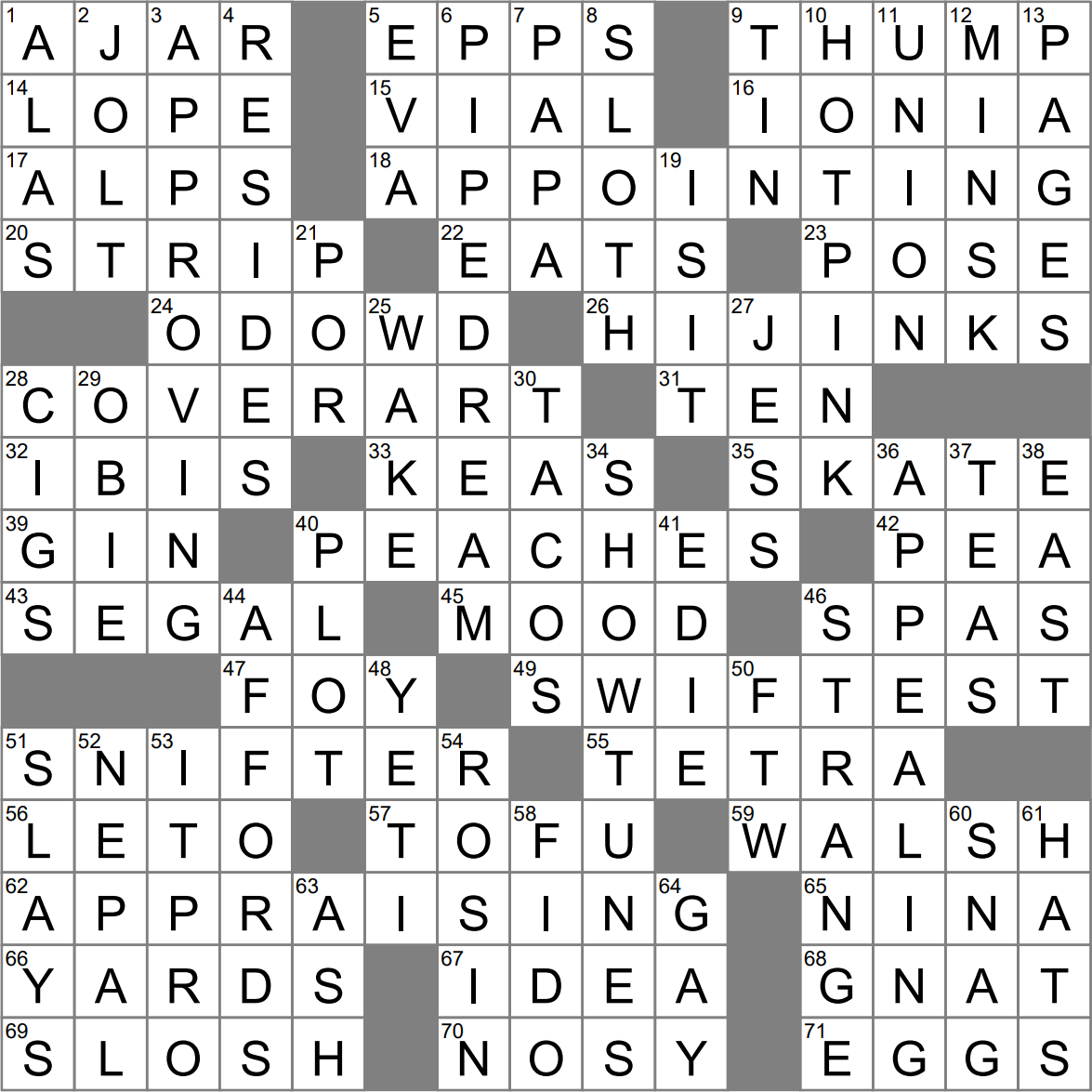 Shenanigans Crossword Clue Archives LAXCrossword