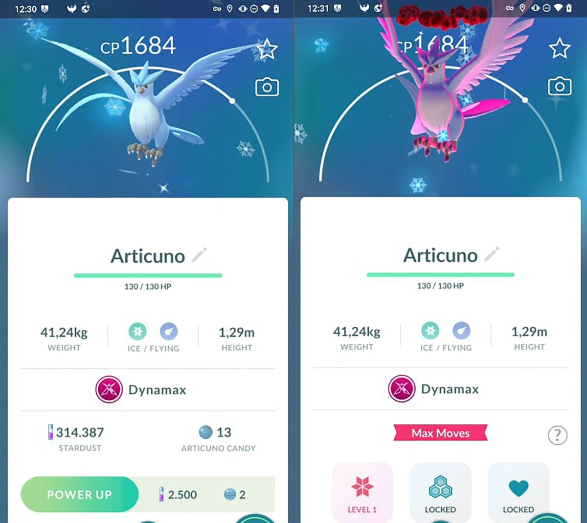 dynamax articuno pokemon go dynamax articuno pokemon go