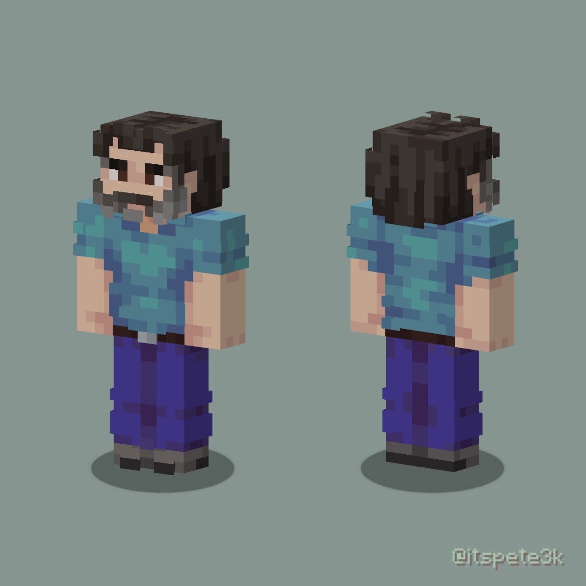 Shonk On X LEAKED CONCEPT ART OF STEVE im Kidding But I Made Jack Black As Steve For The Minecraft Movie Minecraft Blockbench Minecraftskin Pixelart Https t co 79yLYl982Q X