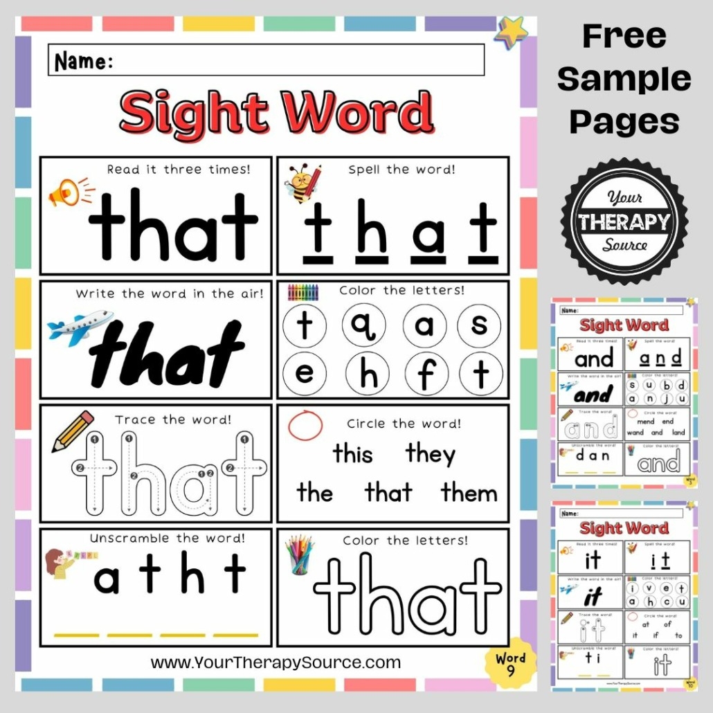 kindergarten sight word practice worksheets kindergarten sight word practice worksheets