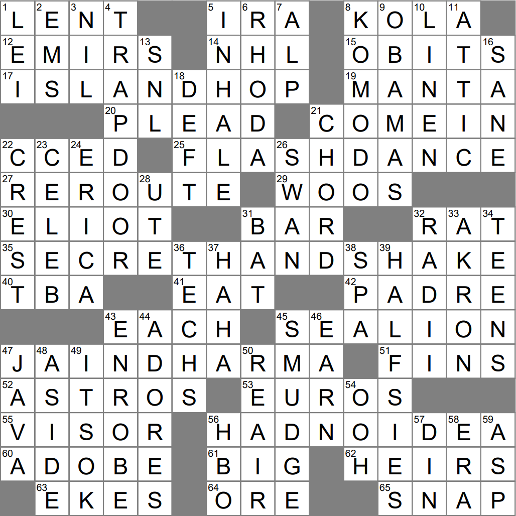 Skillful Crossword Clue Archives LAXCrossword