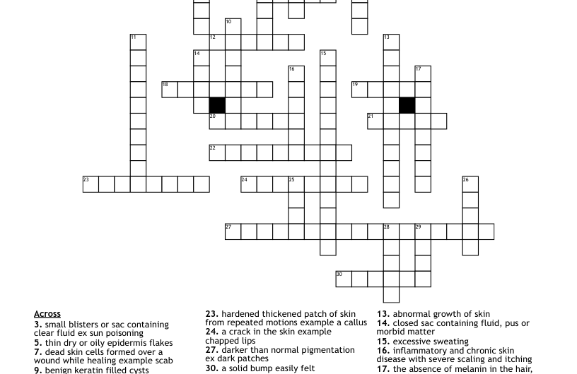 Cicatrix Crossword Clue