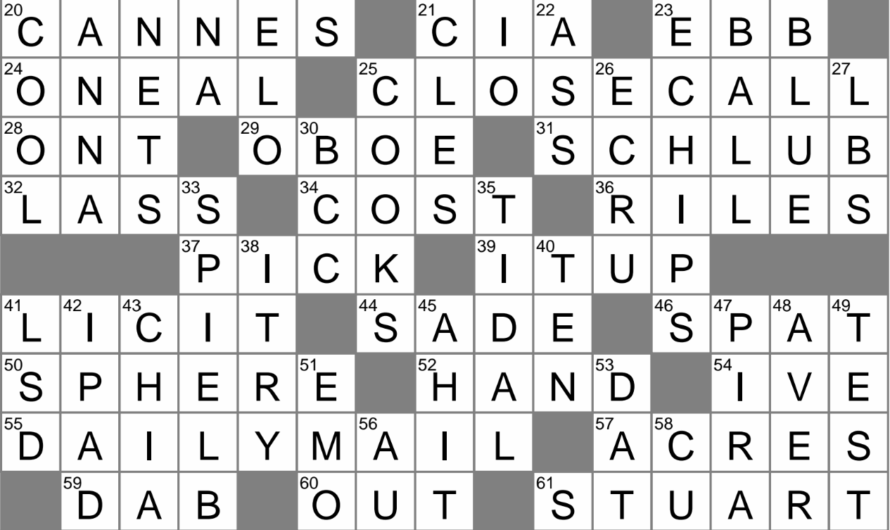 Smidgen Crossword Clue