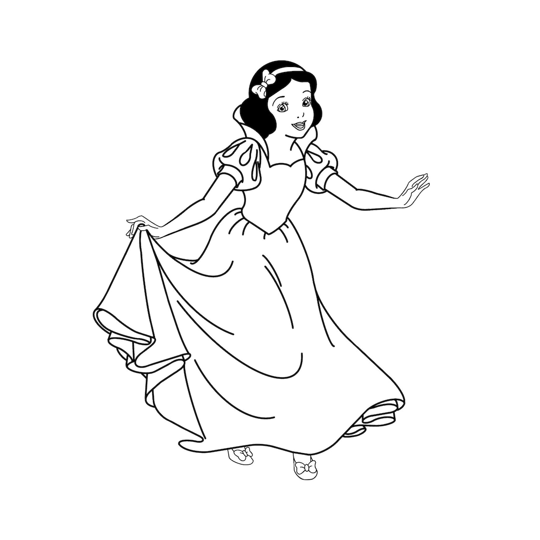 Snow White snow White And The Seven Dwarfs Digital Files Svg pdf png jpeg Princess Coloring Pages Etsy Snow White snow White And The Seven Dwarfs Digital Files Svg pdf png jpeg Princess Coloring Pages Etsy