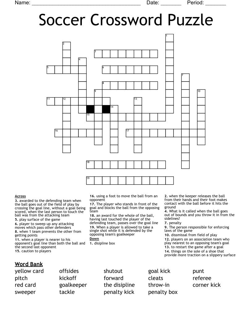Soccer Based Sitcom Crossword Clue Soccer Based Sitcom Crossword Clue