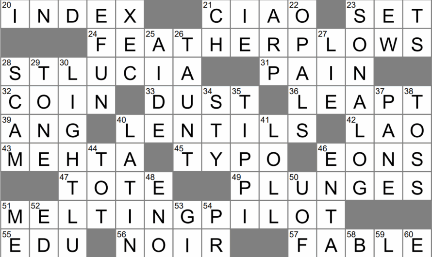 Side Crossword Clue