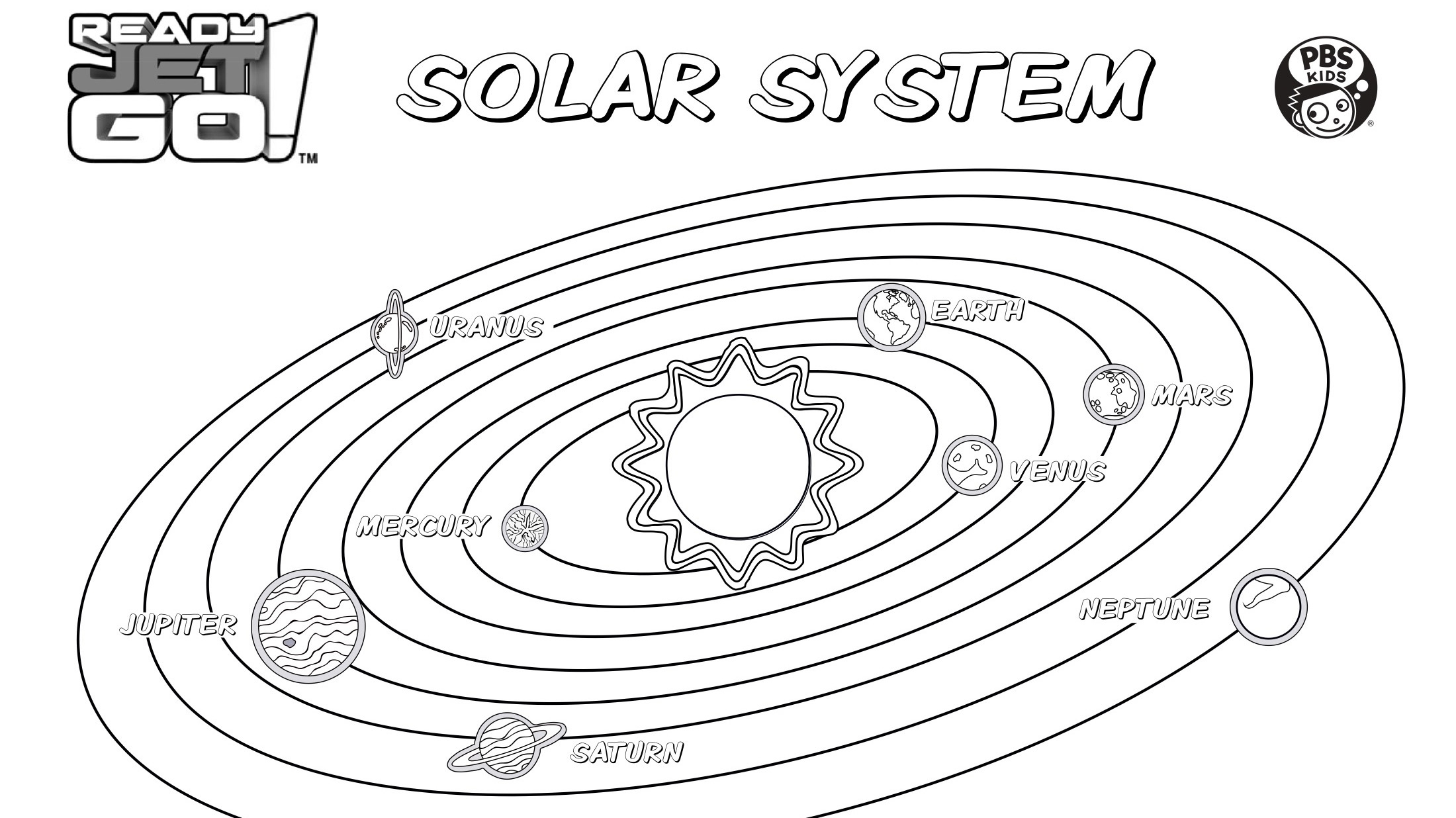 Solar System Coloring Page Kids Coloring PBS KIDS For Parents
