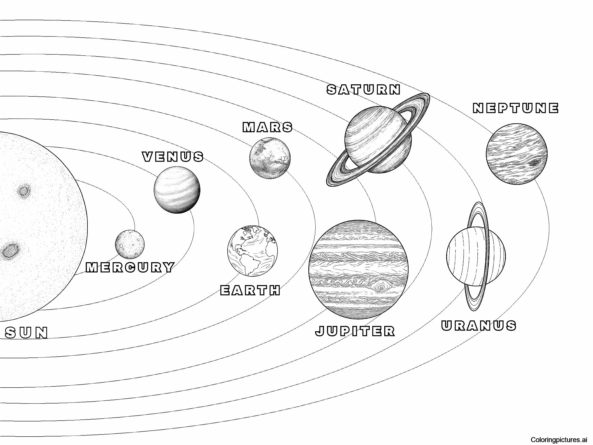 solar system coloring sheets solar system coloring sheets