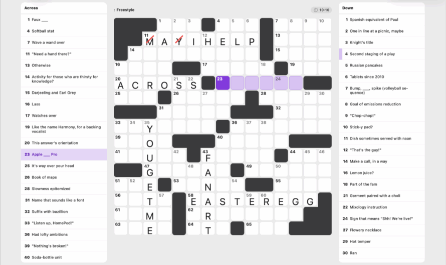Apple Product Crossword Clue