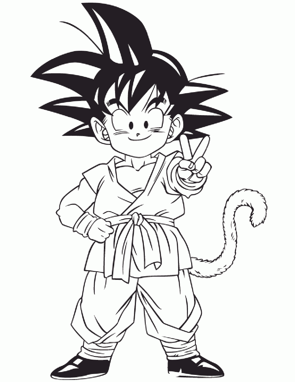 Songoku Dragon Ball Coloring Pages Songoku Dragon Ball Coloring Pages