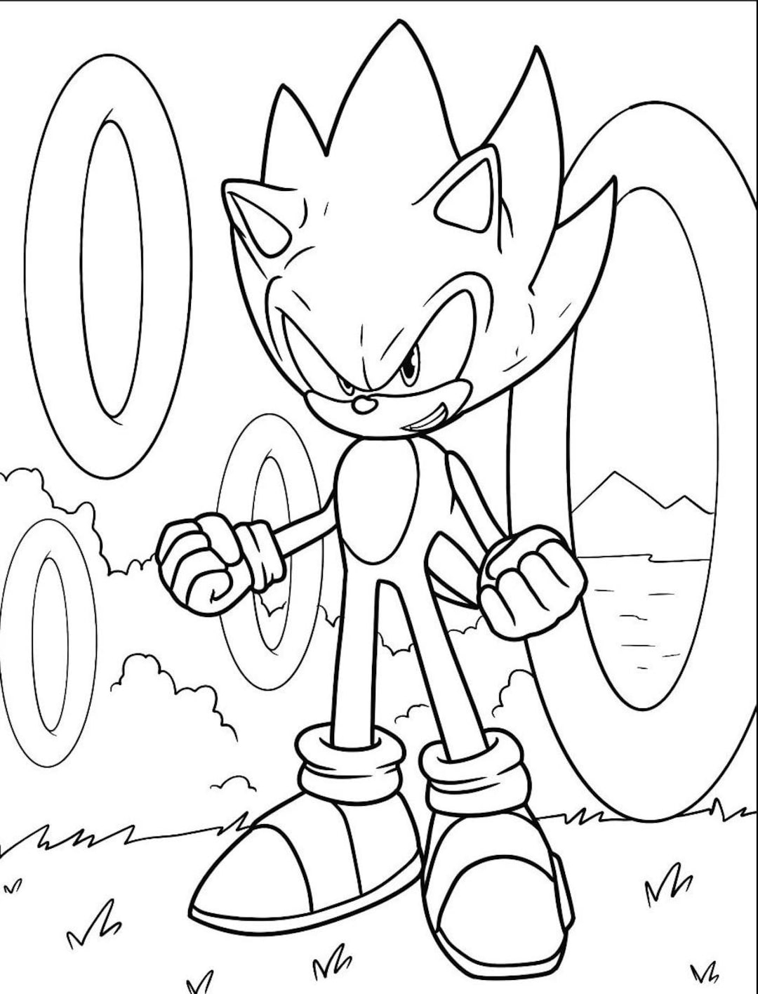 Sonic And Friends 20 Colouring Pages INSTANT DOWNLOAD Sonic Printable Sonic Download Print And Enjoy Etsy