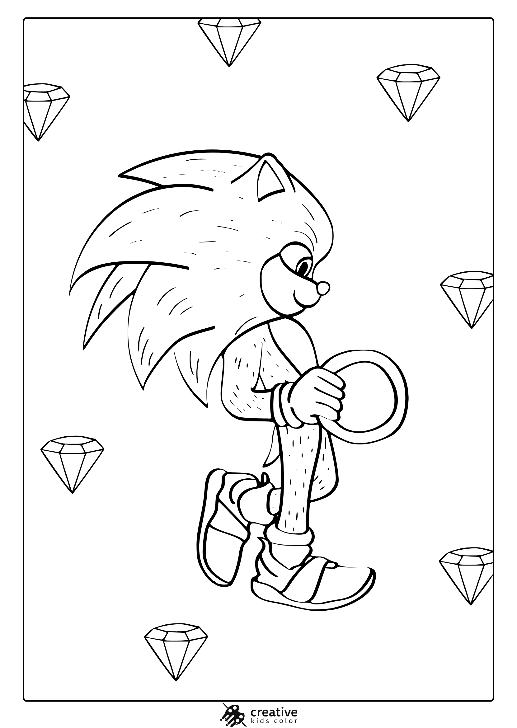 Sonic Coloring Pages 40 Free Printable PDF Sonic Coloring Pages 40 Free Printable PDF