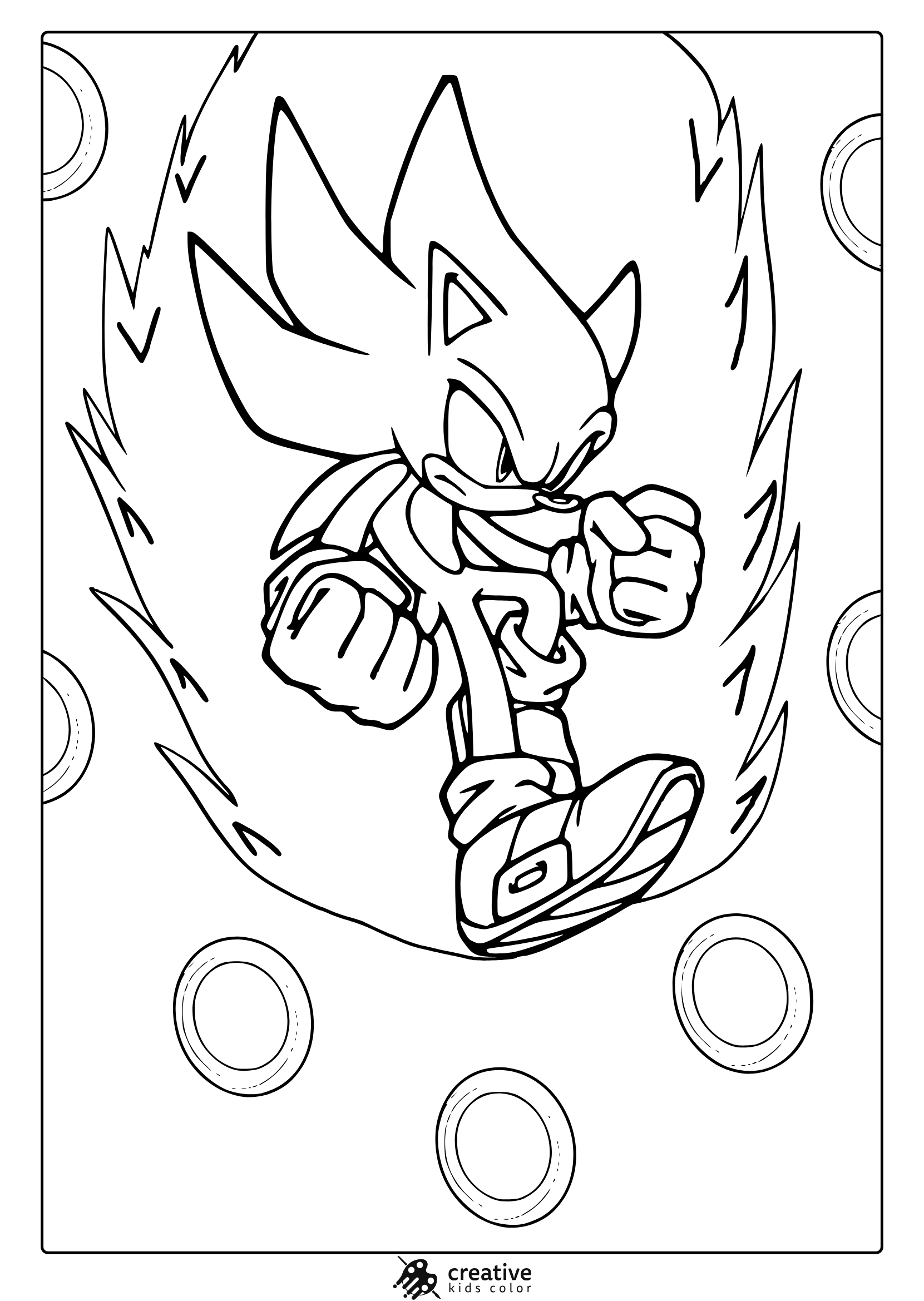 Sonic Coloring Pages 40 Free Printable PDF Sonic Coloring Pages 40 Free Printable PDF