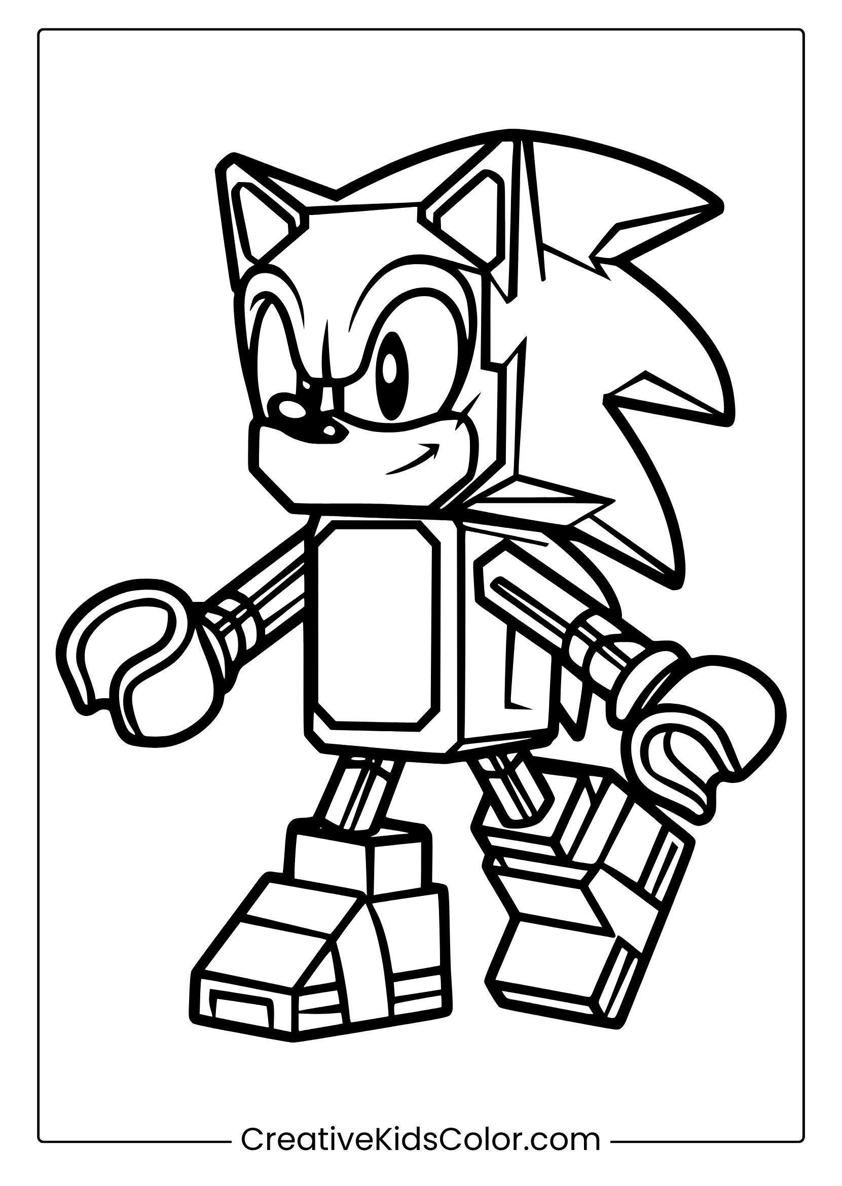 Sonic Coloring Pages 40 Free Printable PDF