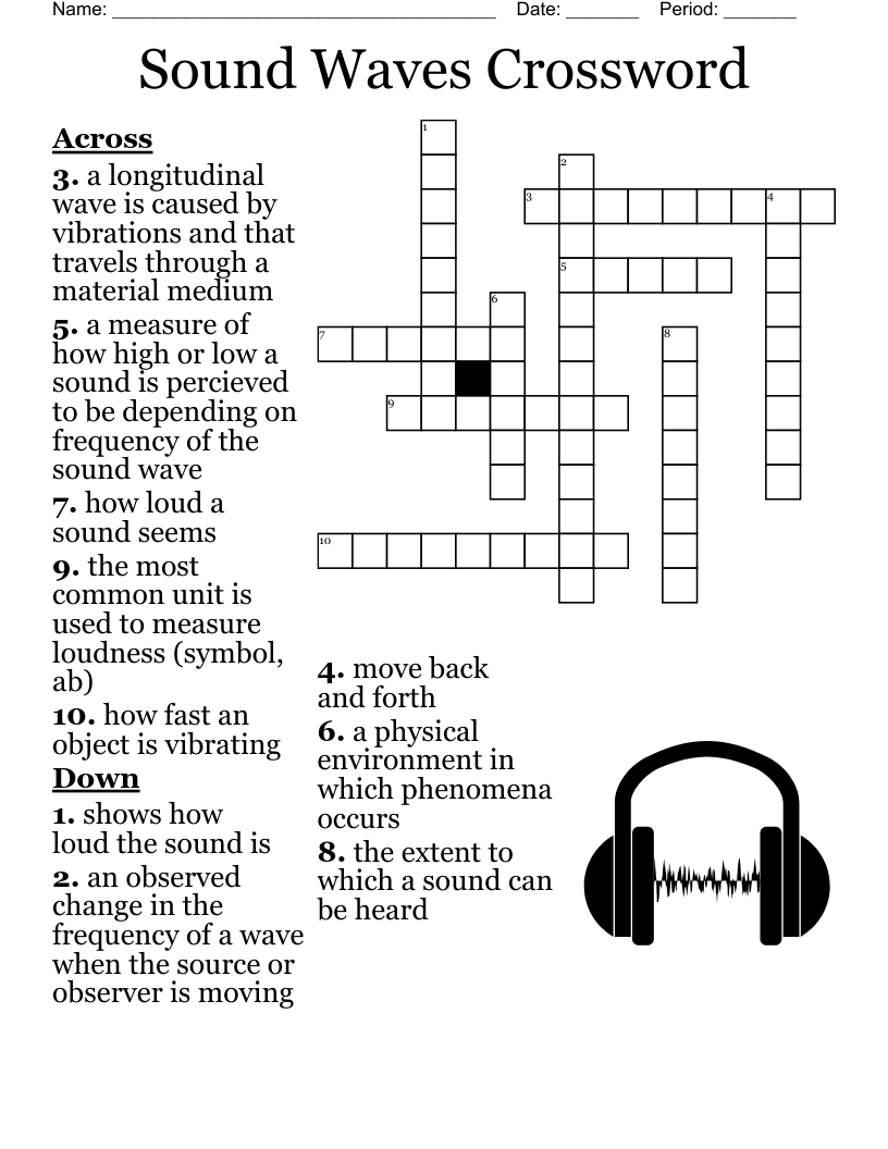Sound Waves Crossword WordMint Sound Waves Crossword WordMint