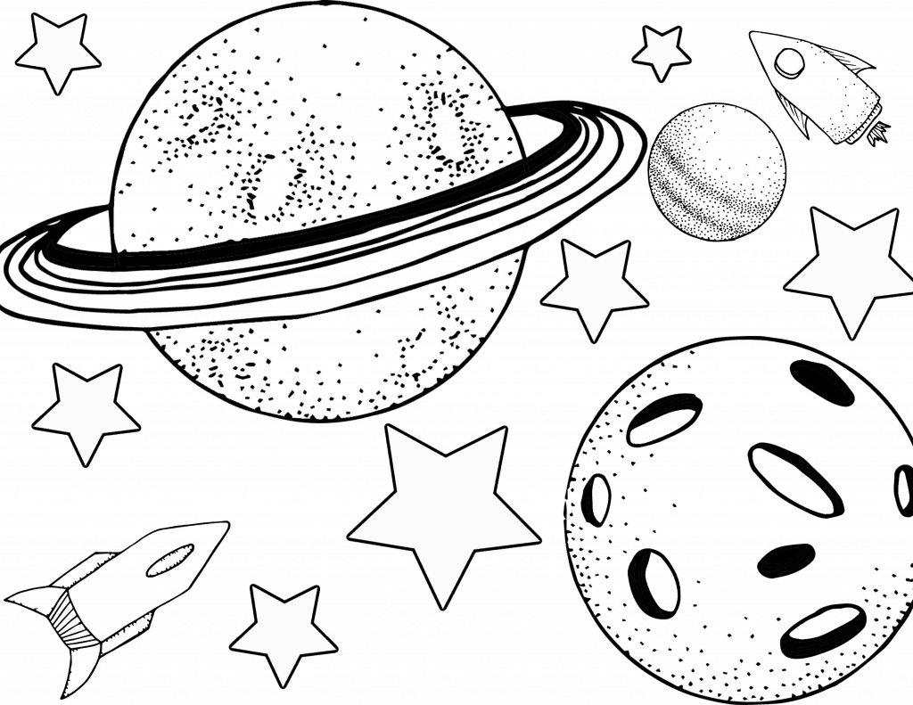 Space Coloring Sheets That Teach Planet Order Views From A Step Stool