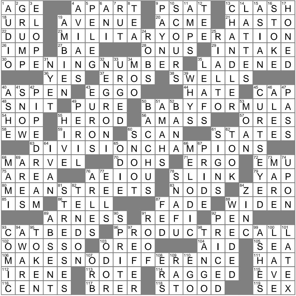 spanish for that crossword clue