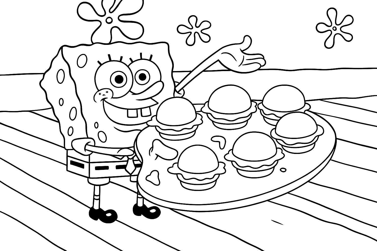 Spongebob Coloring Book Etsy Spongebob Coloring Book Etsy