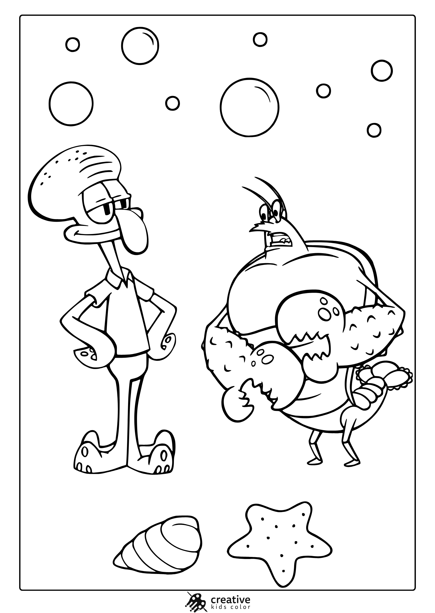spongebob squarepants coloring sheets