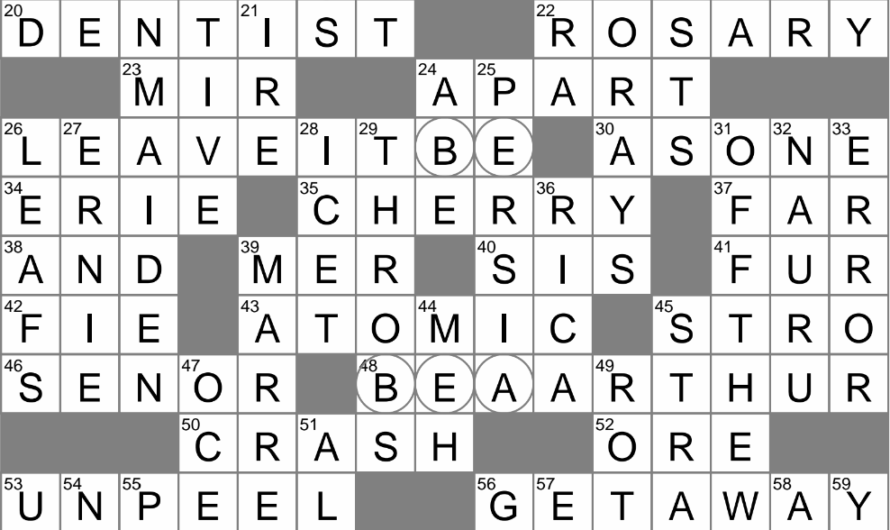 Spotted Crossword Clue
