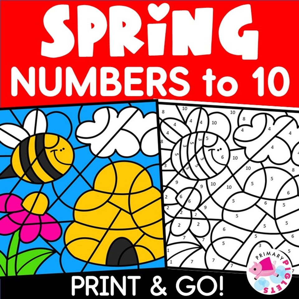 Spring Color By Code Numbers 1 20 Made By Teachers Spring Color By Code Numbers 1 20 Made By Teachers