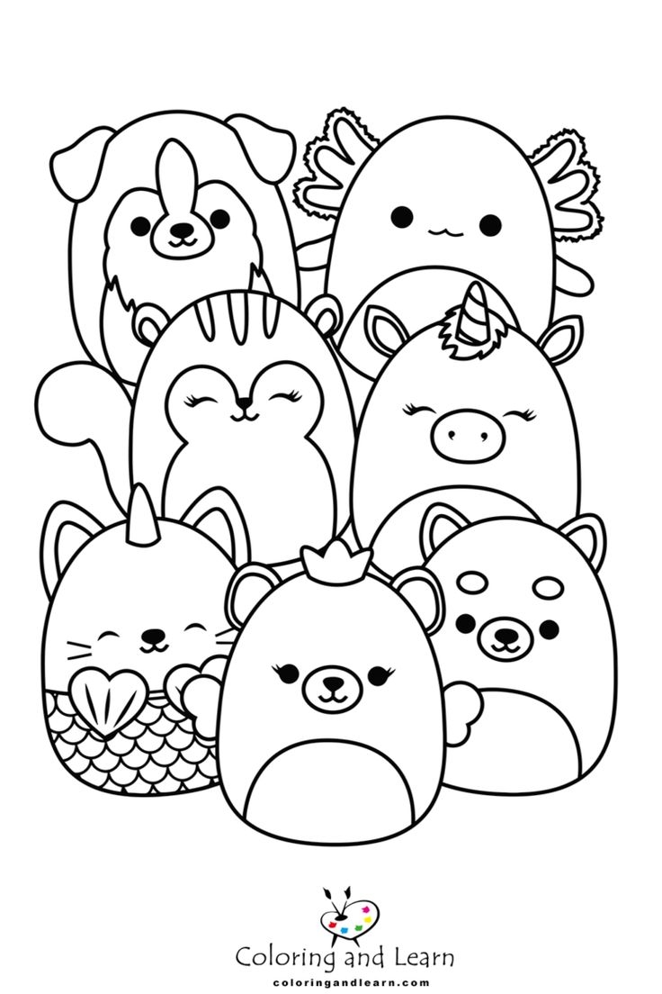 Squishmallows Coloring Pages 2023 Coloring And Learn F2