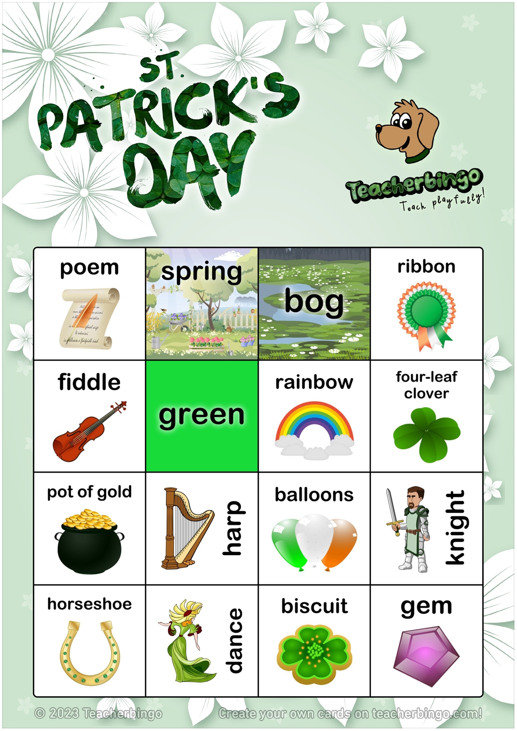 St Patrick s Day Bingo 4x4 100 Pages Call Sheet Made By Teachers St Patrick s Day Bingo 4x4 100 Pages Call Sheet Made By Teachers
