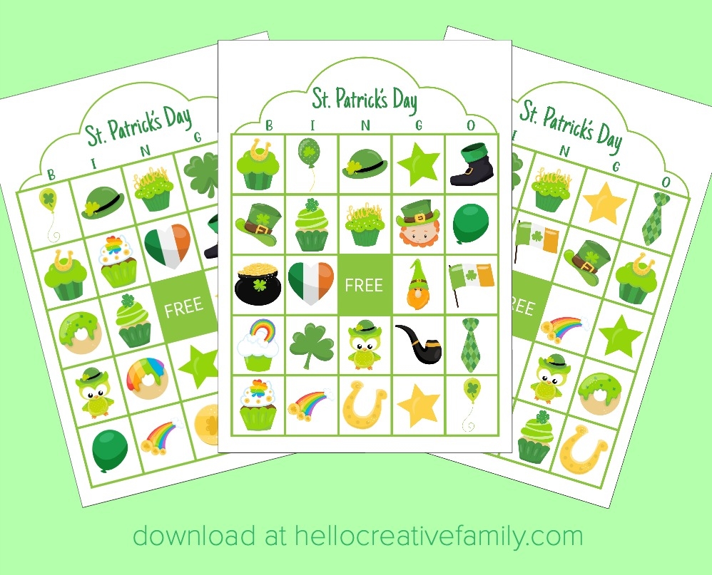 St Patrick s Day Bingo Free Printable Hello Creative Family St Patrick s Day Bingo Free Printable Hello Creative Family