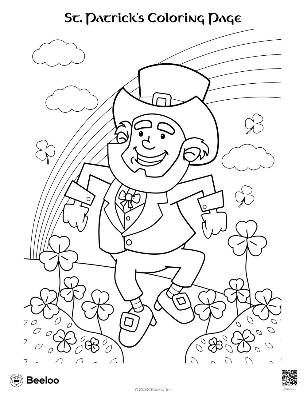 st patrick coloring page st patrick coloring page