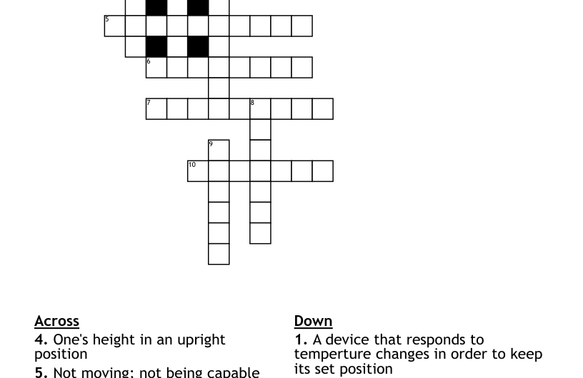 Upright Crossword Clue