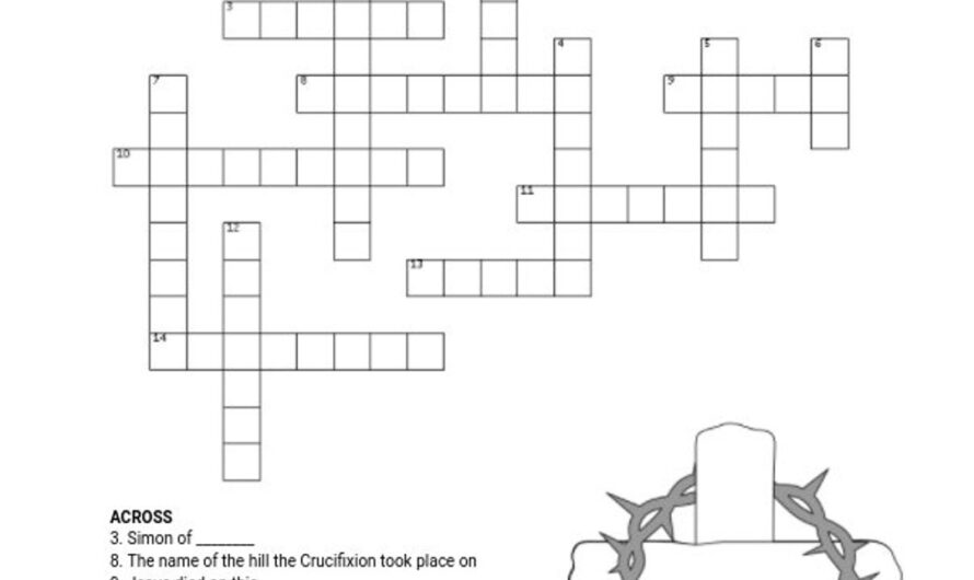 Crucifix Crossword Clue