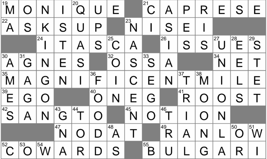 Crossword Clue Originated