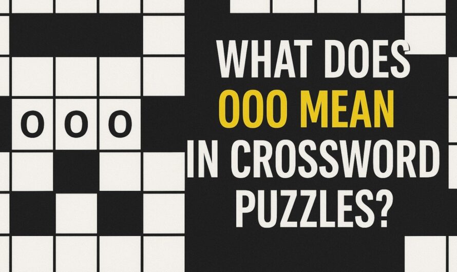 What Ooo Can Mean Crossword
