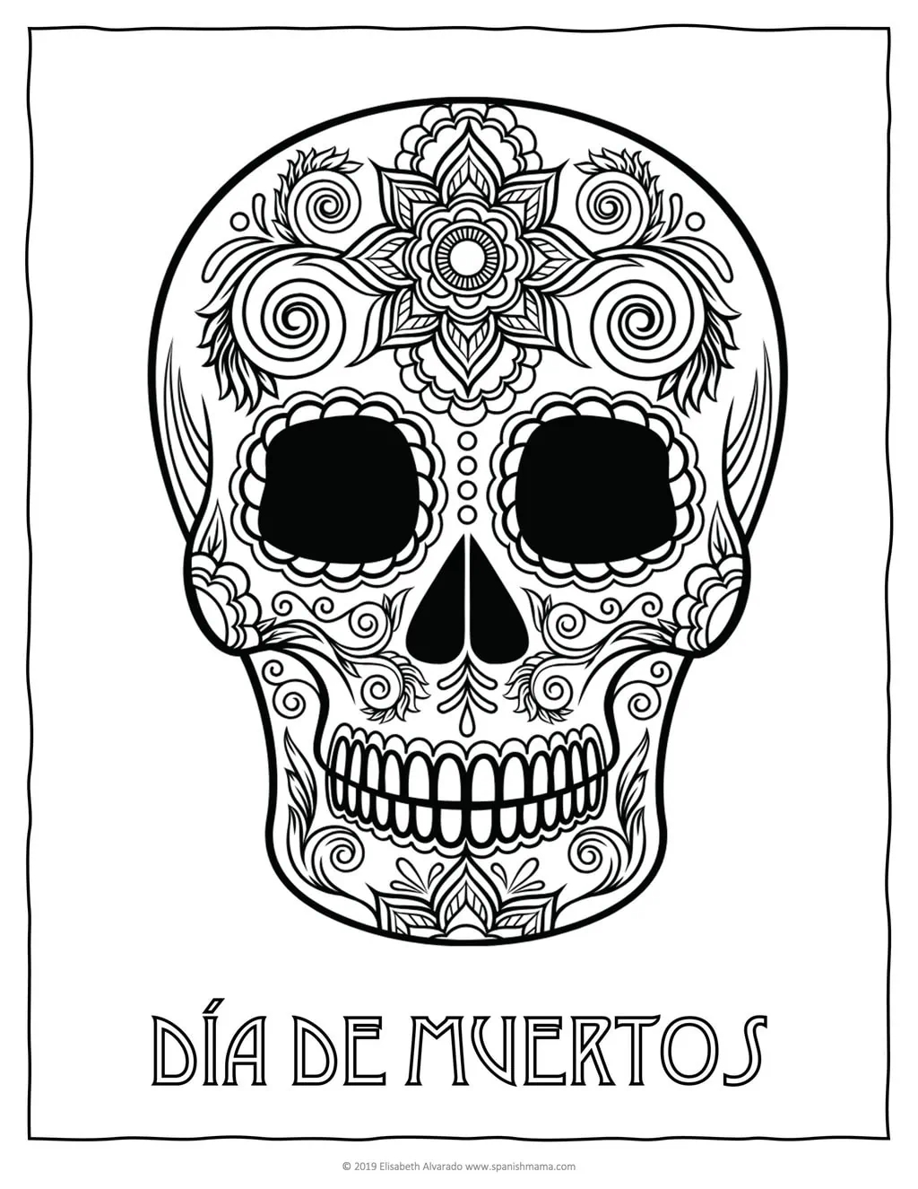 dia de los muertos coloring pages dia de los muertos coloring pages