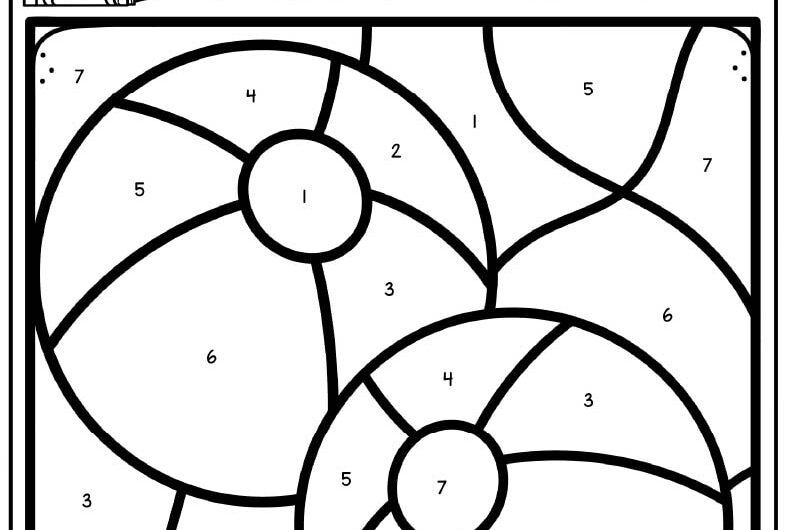 Summer Color By Number