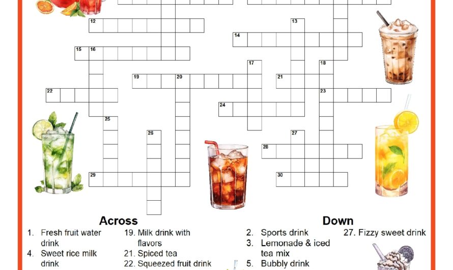 Fruity Drink With A Kick Crossword