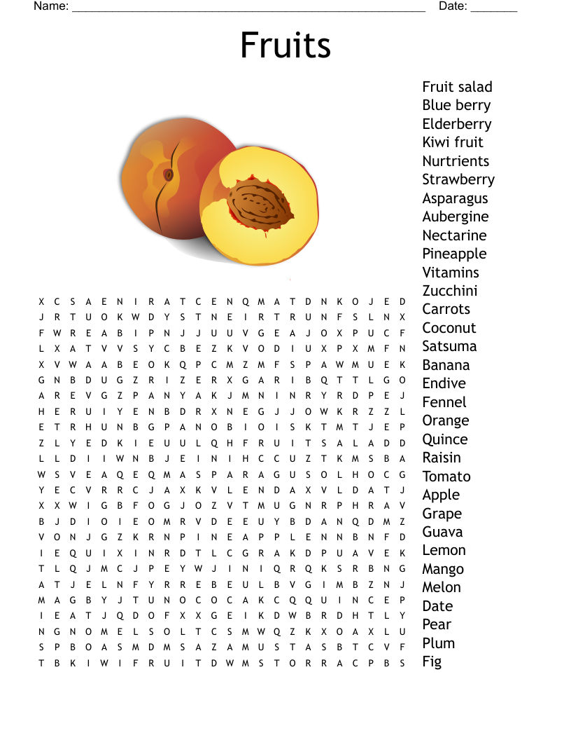 Summer Food Drink Word Search WordMint Summer Food Drink Word Search WordMint