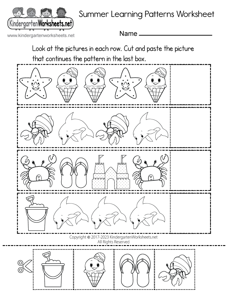 Summer Learning Patterns Worksheet Free Printable Digital PDF Summer Learning Patterns Worksheet Free Printable Digital PDF
